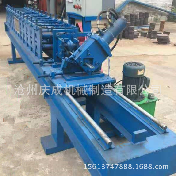 现货链条式齿轮式大棚卡槽机农业大棚弯管机大棚打弯压扁一体机