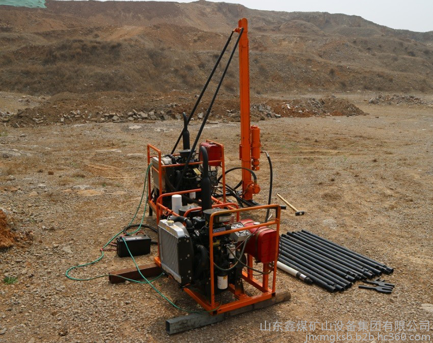 可拆卸型山地钻机 便携式物探钻机 轻便气动山地勘探潜孔钻机