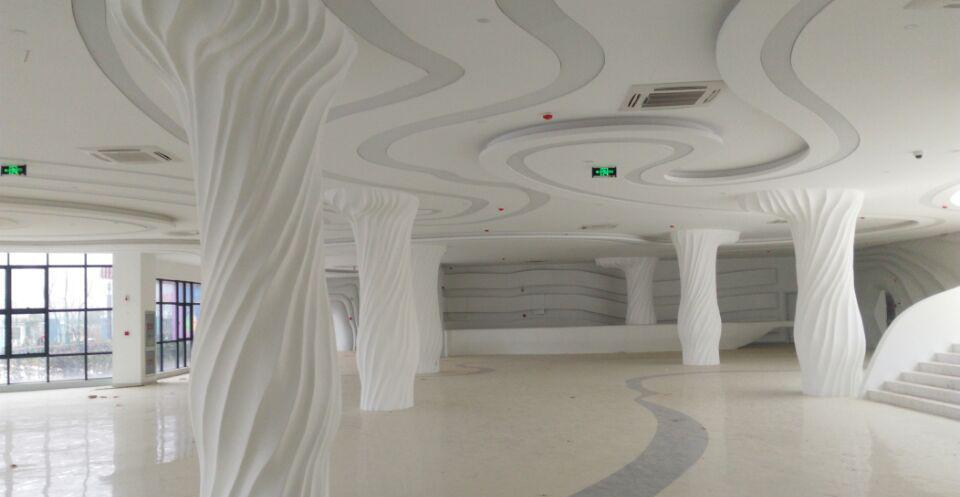 GRG背景墙、GRG天花吊顶、GRG石膏板