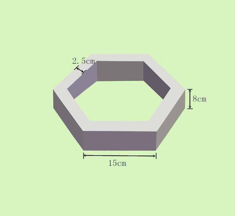 15*8*2.5cm空心六棱块 空心六角砖 空心护坡砖
