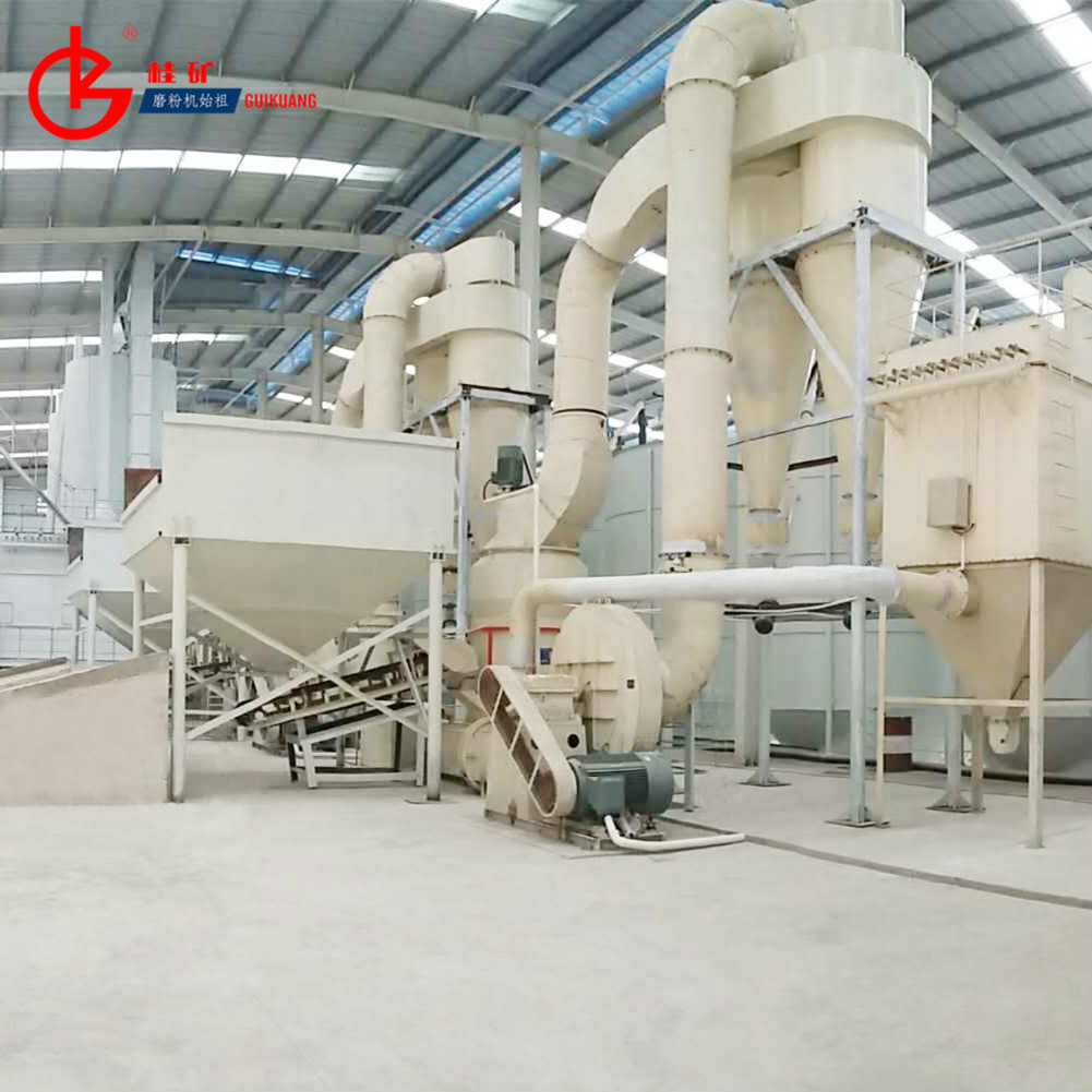 桂林矿山机械厂 雷蒙机 年产100万吨电厂脱硫石灰石粉生产线的应用