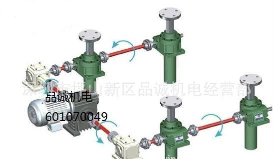 直销螺旋升降器  PP塑料抽板机SWL15T蜗轮丝杆升降器