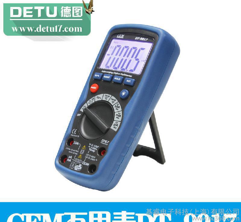 CEM专业防水全保护数字万用表1000V DT-9917