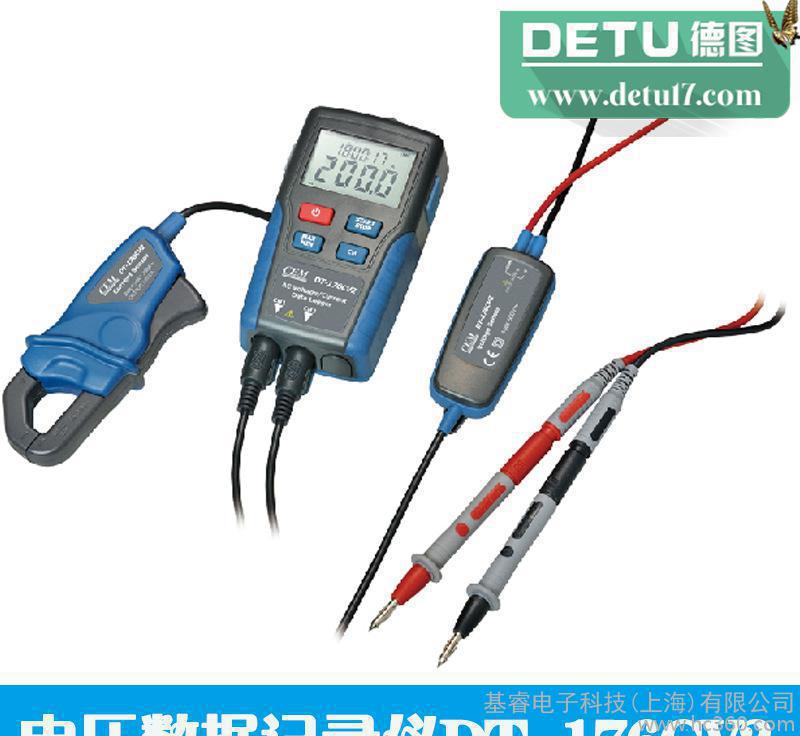 CEM交流电流电压数据记录仪电流电压双显记录卡DT-176C