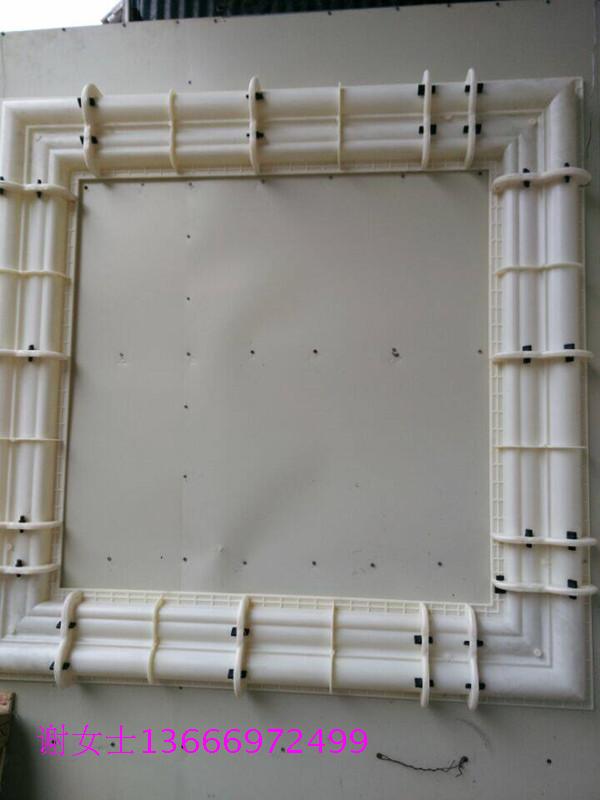 欧式构件罗马柱模具镜框窗套16直边线条ABS塑钢欧式水泥构件