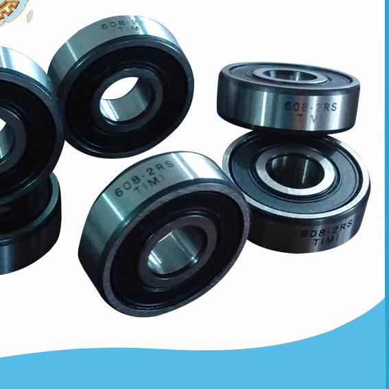 供应TIMI608轴承 608-2RS 608-2Z电机轴承批发 608微型轴承 黑角黑边