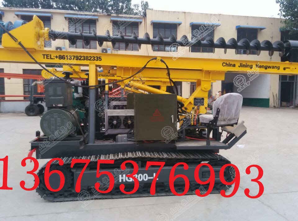 厂家直销螺旋打桩机 电动光伏打桩机 液压履带打桩机