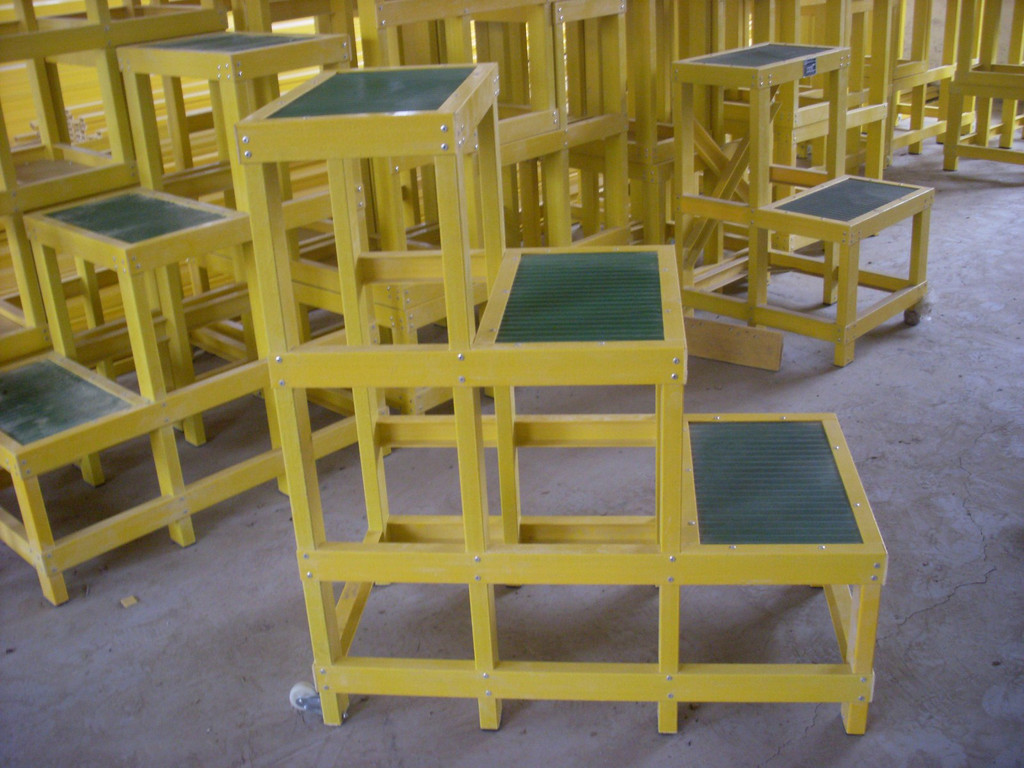 博铭 批发定制玻璃钢高低凳 配电室绝缘梯 高压操作多层凳 单层凳 尺寸定制