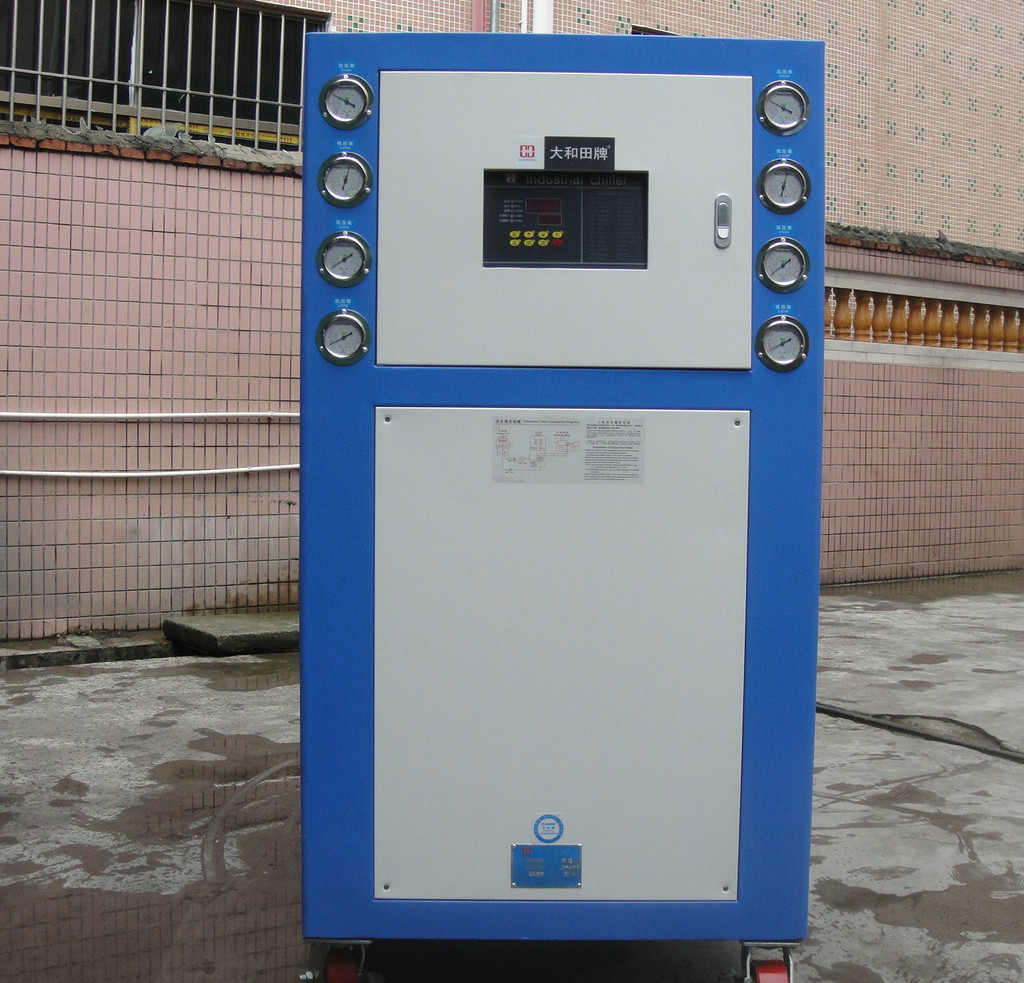 供应发泡机专用冷水机 水冷式冷水机组 20HP冷水机 大和田牌DHT-020W水冷式冷水机