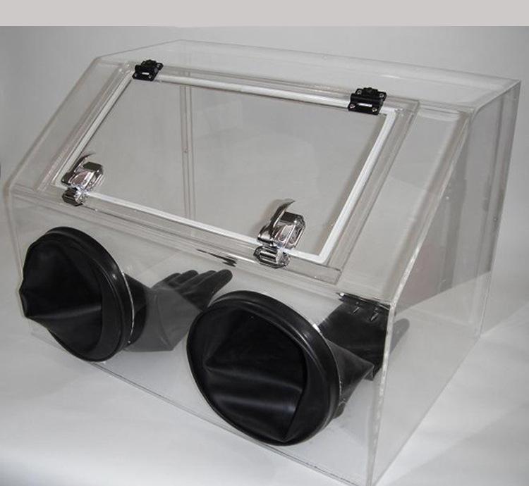 定制科学实验专用有机玻璃操作箱 医用亚克力无菌无尘手套箱