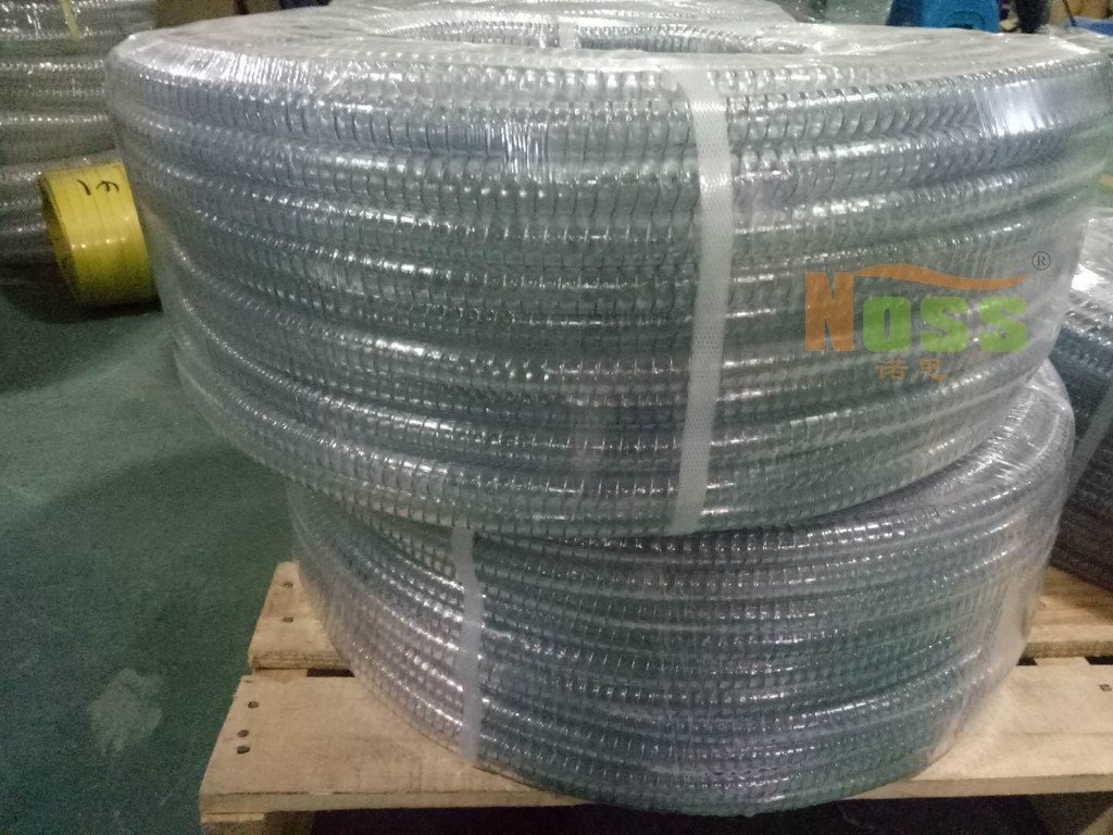 透明钢丝水管 透明软管带钢丝排水管 耐高压颗粒输送钢丝软管 深圳诺思WH00208软管