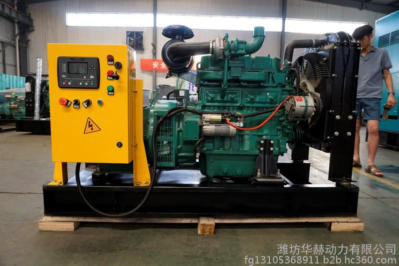 潍柴50kw柴油发电机组 R4105ZD全自动发电机组 工厂应急自启动发电机
