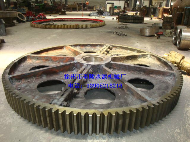 专业生产126齿红土镍矿烧结机大齿轮的厂家-徐州市奎陵水泥机械厂