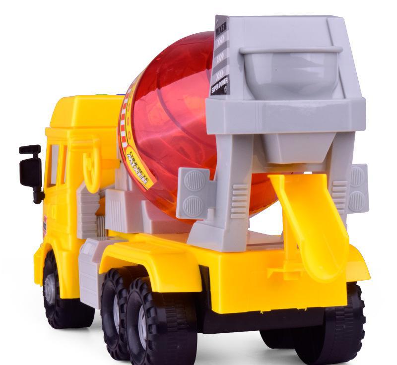 车模型 儿童益智音乐搅拌车玩具车 仿真惯性工程车玩具汽车