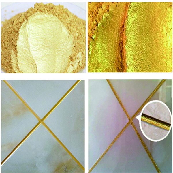 五星行瓷砖美缝剂金粉瓷砖隙缝专用黄金色金粉不褪色超闪金粉高亮金粉厂家
