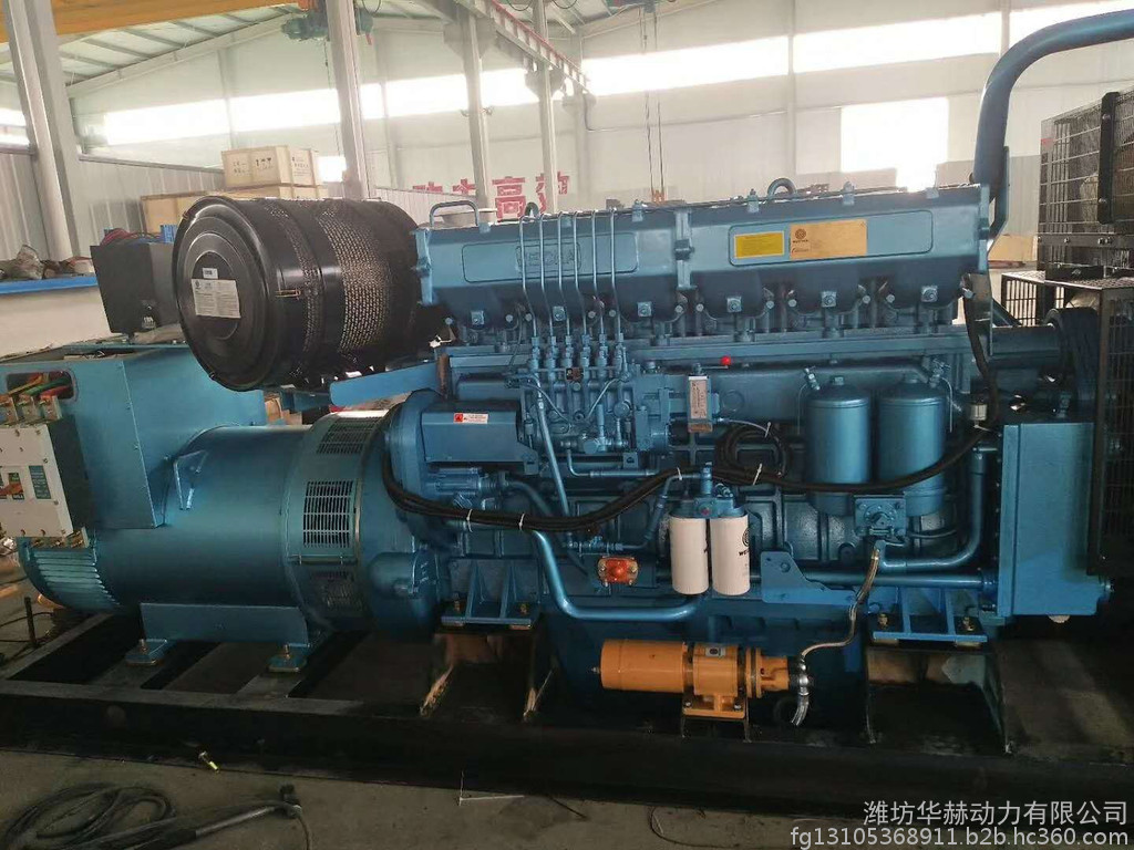 西藏拉萨阿里地区潍柴500kw柴油发电机组  WHM6160MD-628-5矿山开采 全自动发电机